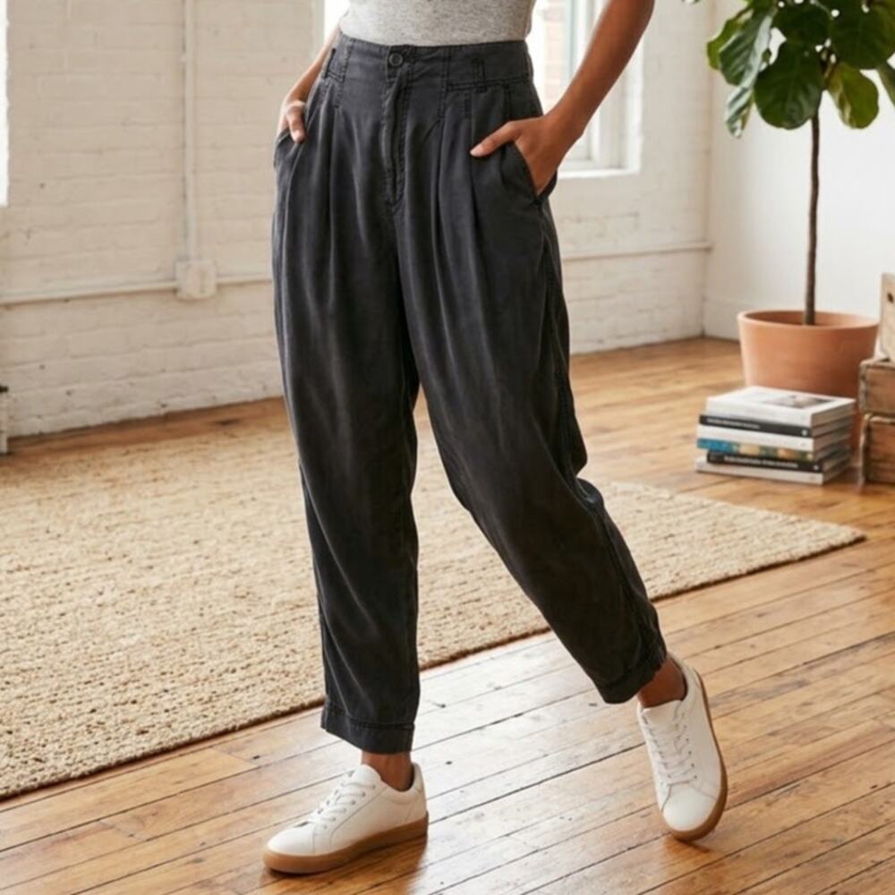 Free People Run wild trousers high waisted balloon pants slouchy drop crotch 10